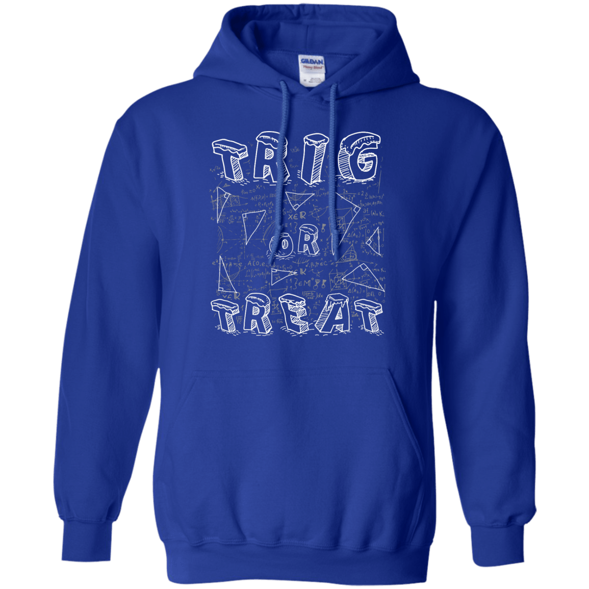 Trig Or Treat Math-T-Shirt & Hoodie-Pullover Hoodie-Royal