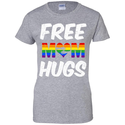 LGBT Pride Month Free Mom Hugs-T-Shirt & Hoodie-Women's T-Shirt-Sport Grey