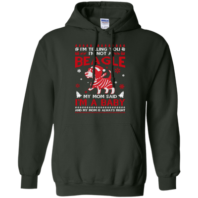 I'm Telling You I'm Not A Beagle-T-Shirt & Hoodie-Pullover Hoodie-Forest Green