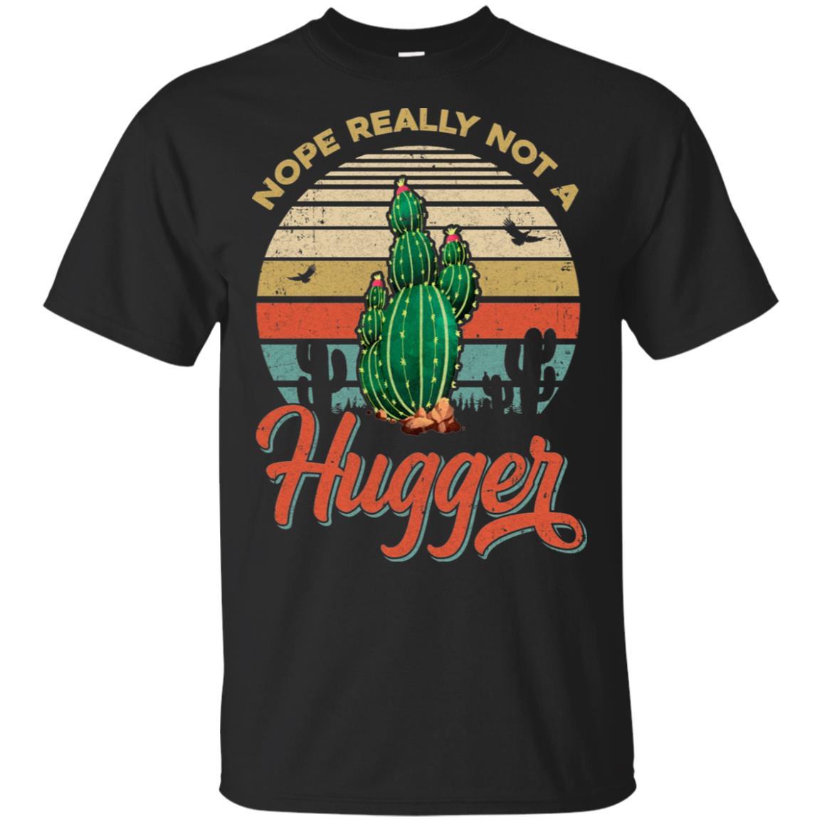 Vintage Cactus Nope Really Not A Hugger Gift