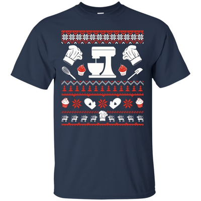 Baking Christmas Sweater-T-Shirt & Hoodie-Classic T-Shirt-Navy