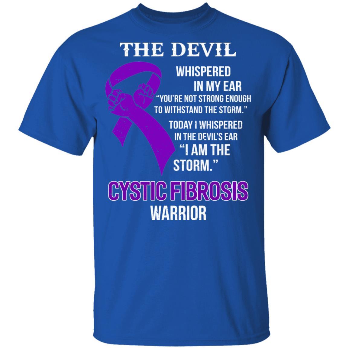 I Am The Storm Support Cystic Fibrosis Awareness Warrior Gift Youth-Youth Shirt-Youth T-Shirt-Royal