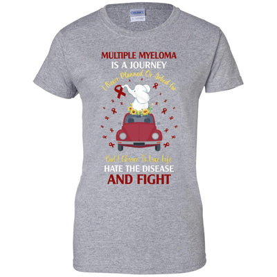 Multiple Myeloma Awareness Is A Journey-T-Shirt & Hoodie-Women's T-Shirt-Sport Grey