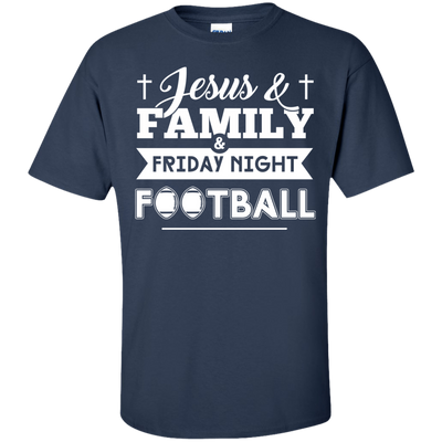JESUS FAMILY Friday night FOOTBALL-T-Shirt & Hoodie-Classic T-Shirt-Navy