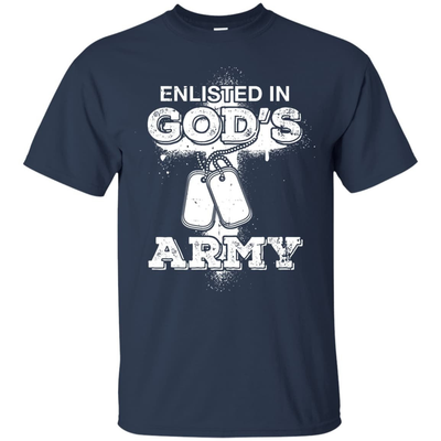 ENLISTED IN GOD'S ARMY-T-Shirt & Hoodie-Classic T-Shirt-Navy