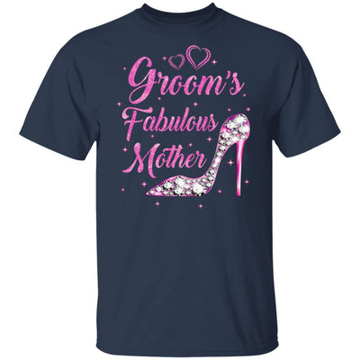 Groom's Fabulous Mother Happy Wedding Marry Vintage-T-Shirt & Tank Top-Classic T-Shirt-Navy