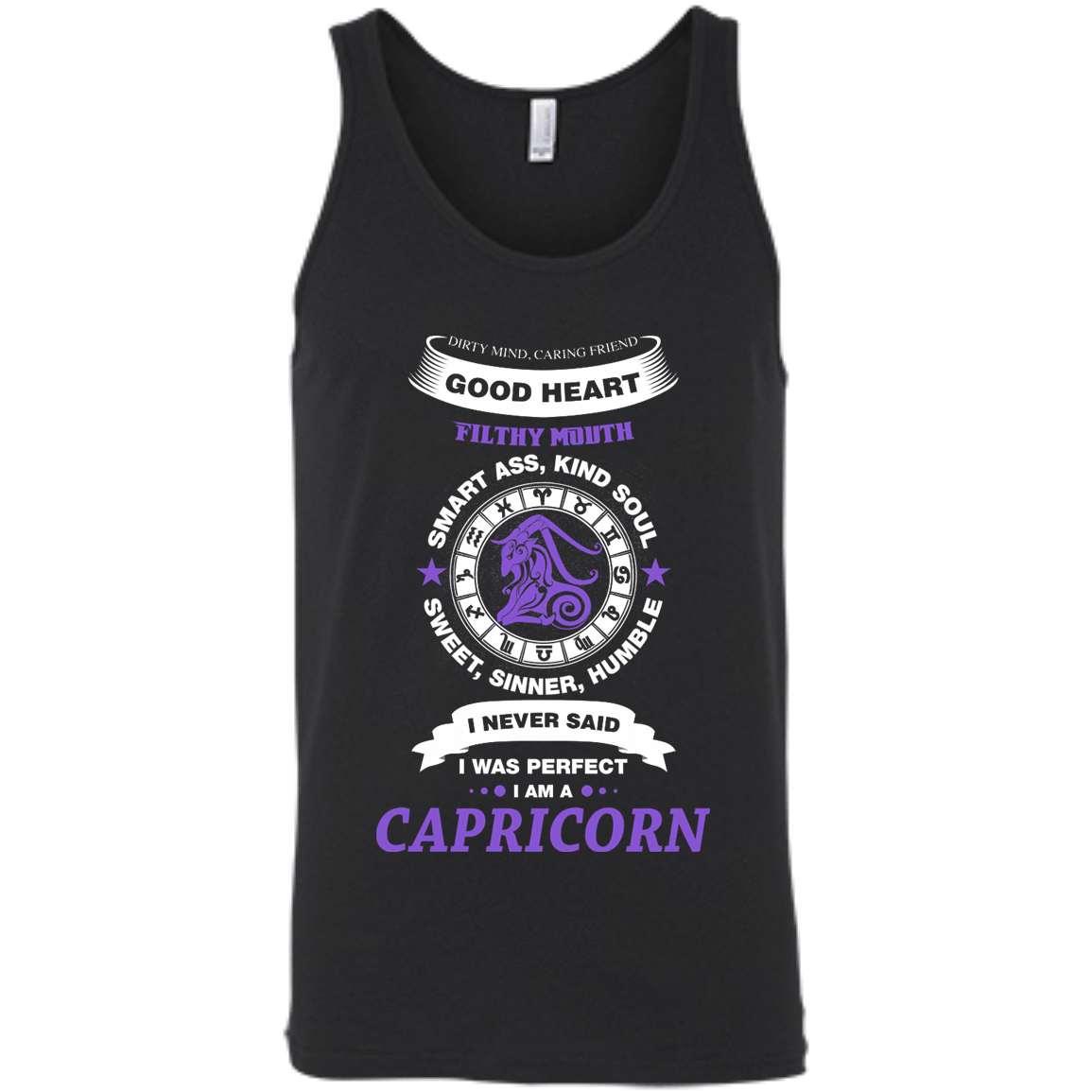 I Never Said I Was Perfect I Am A CAPRICORN-T-Shirt & Hoodie-Unisex Tank-Black