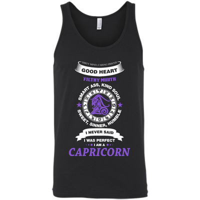 I Never Said I Was Perfect I Am A CAPRICORN-T-Shirt & Hoodie-Unisex Tank-Black