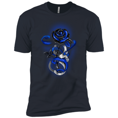 Rose tattoo Police Thin Blue Line-T-Shirt & Hoodie-Premium T-Shirt-Indigo