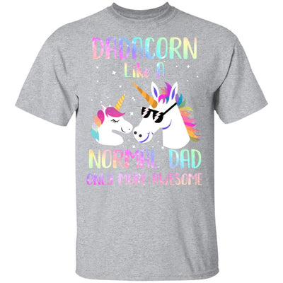 Dadacorn Like A Normal Dad Only More Awesome Unicorn Dad-T-Shirt & Hoodie-Classic T-Shirt-Sport Grey