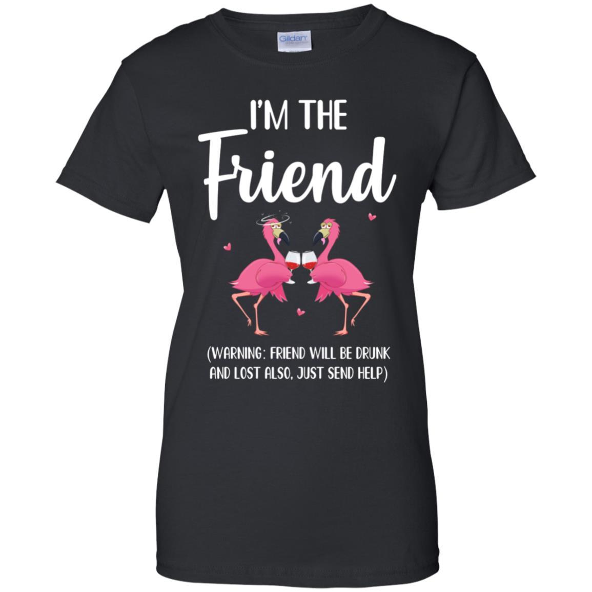 If I Lost Or Drunk Please Return To Friend Flamingo-T-Shirt & Tank Top-Women's T-Shirt-Black