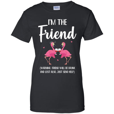 If I Lost Or Drunk Please Return To Friend Flamingo-T-Shirt & Tank Top-Women's T-Shirt-Black