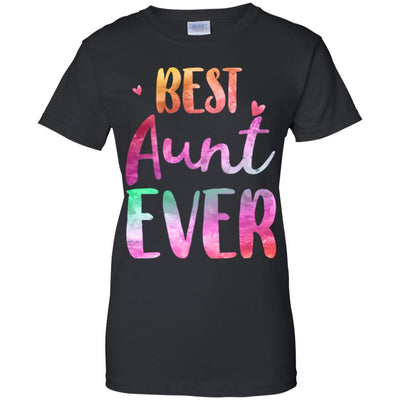 Best Aunt Ever Cute Funny Mothers Day Gift-T-Shirt & Tank Top-Women's T-Shirt-Black