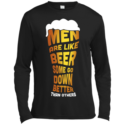 Men Are Like Beer Some Go Down Better Than Others-T-Shirt & Hoodie-Long Sleeve T-Shirt-Black