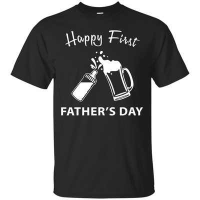 Happy First Father's Day-T-Shirt & Hoodie-Classic T-Shirt-Black