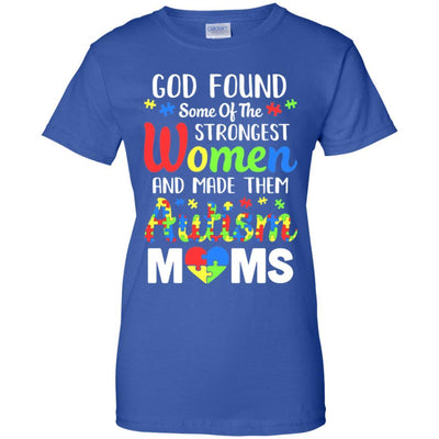 God Made Autism Mom Support Awareness Autistic Parents-T-Shirt & Hoodie-Women's T-Shirt-Royal