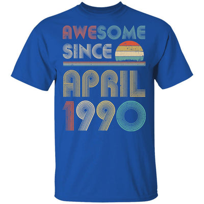 Awesome Since April 1990 Vintage 31th Birthday Gifts-T-Shirt & Hoodie-Classic T-Shirt-Royal
