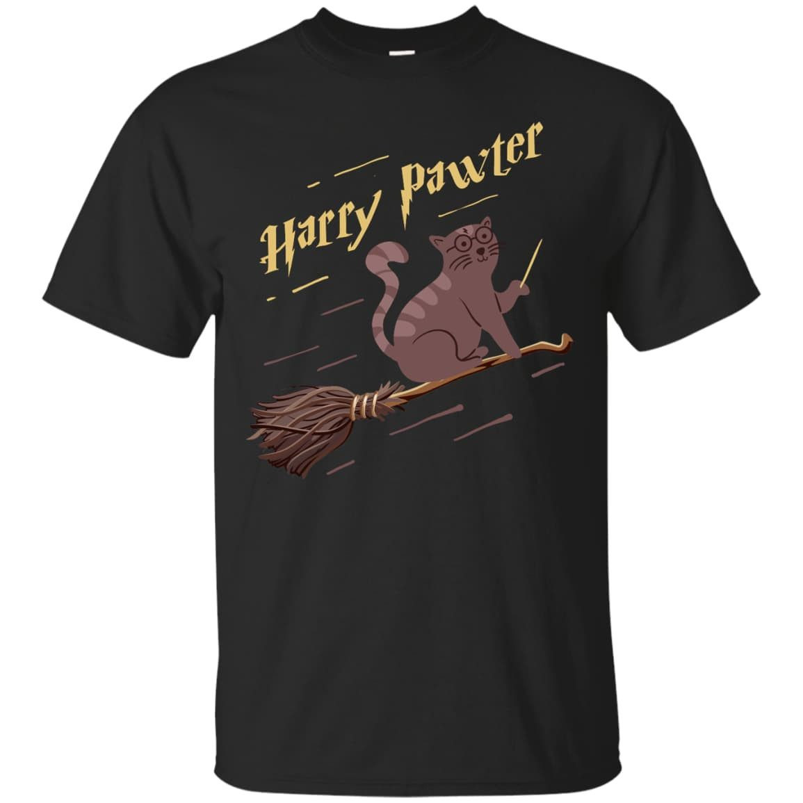 Harry Pawter Cat Lover-T-Shirt & Hoodie-Classic T-Shirt-Black