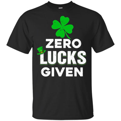 Zero Lucks Given St Patricks Day-T-Shirt & Hoodie-Classic T-Shirt-Black