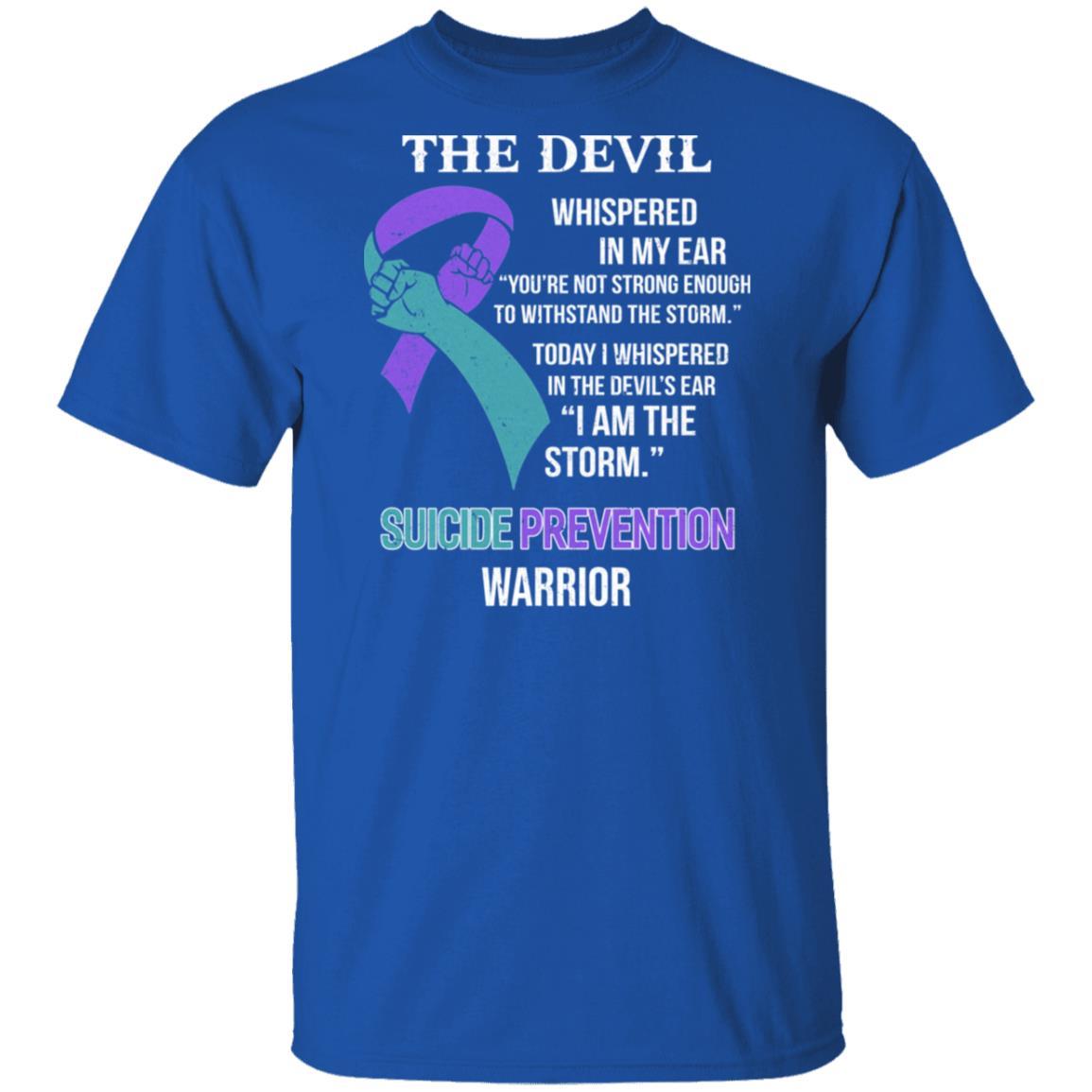 I Am The Storm Support Suicide Prevention Awareness-T-Shirt & Hoodie-Classic T-Shirt-Royal