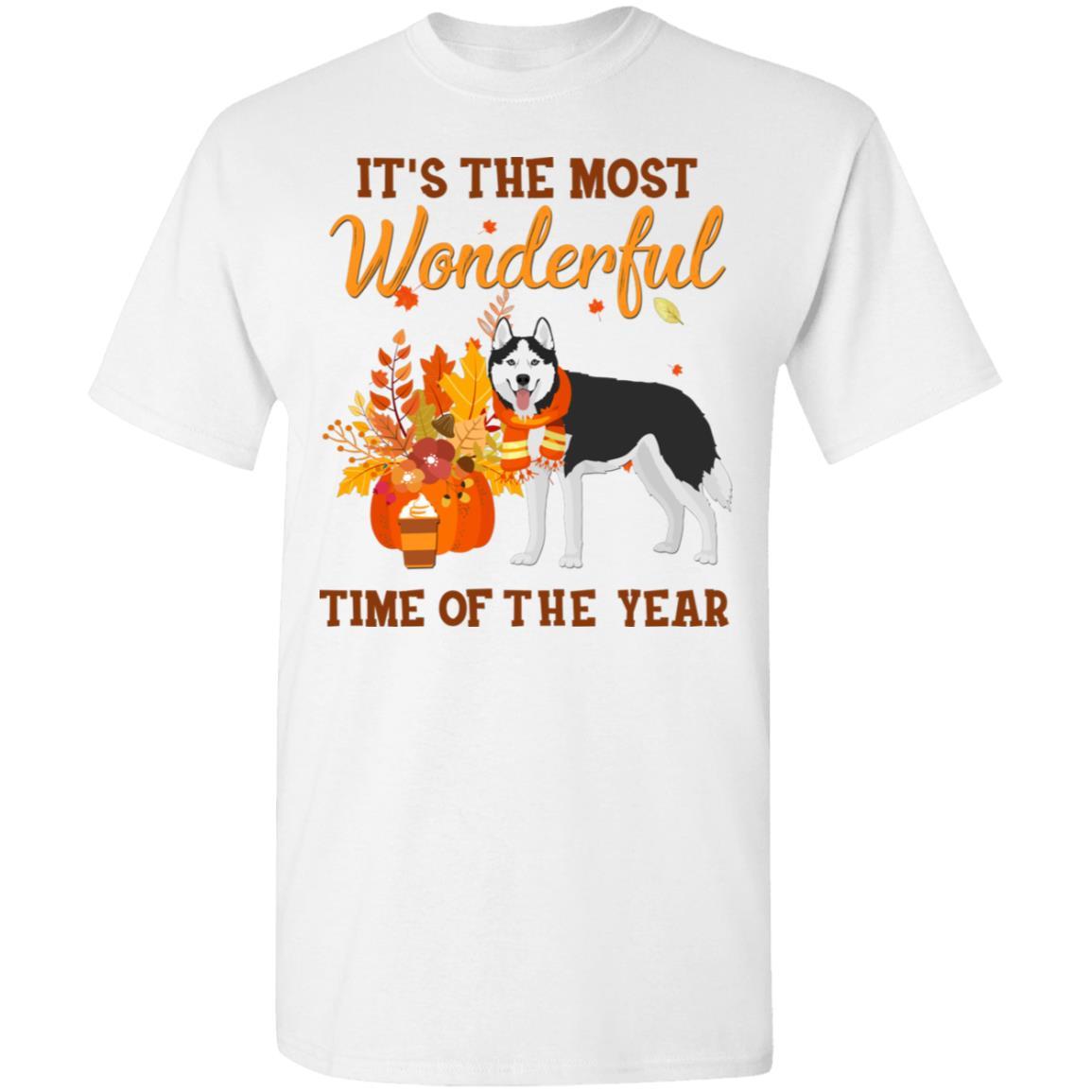 Siberian Husky Autumn It's The Most Wonderful Time Of The Year