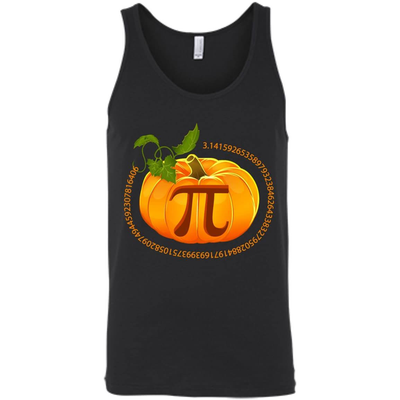 Funny Pi Pumpkin Pie Halloween-T-Shirt & Hoodie-Unisex Tank-Black