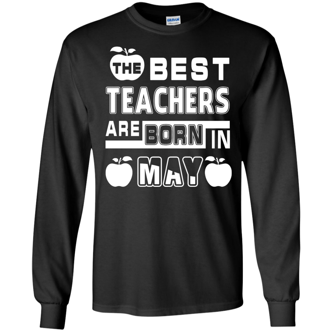 The Best Teachers Are Born In May-T-Shirt & Hoodie-Long Sleeve T-Shirt-Black