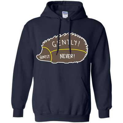Proper way to pet a Hedgehog lover-T-Shirt & Hoodie-Pullover Hoodie-Navy