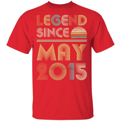 Legend Since May 2015 Vintage 6th Birthday Gifts Youth-Youth Shirt-Youth T-Shirt-Red