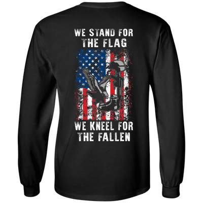 We Stand For The Flag-T-Shirt & Hoodie-Long Sleeve T-Shirt-Black