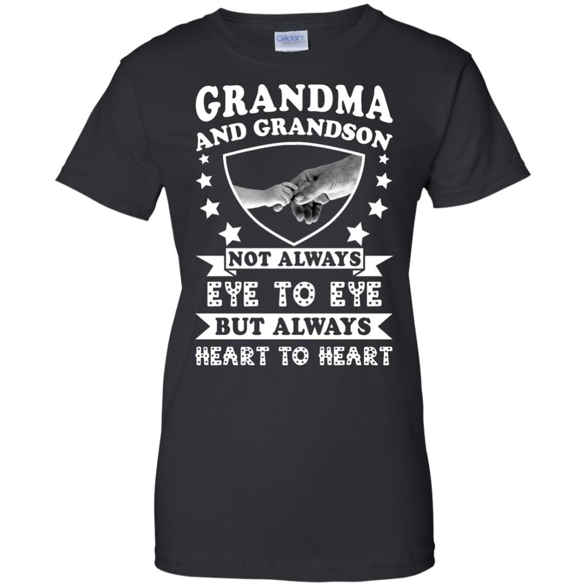 Grandma And Grandson Not Always Eye To Eye-T-Shirt & Hoodie-Women's T-Shirt-Black