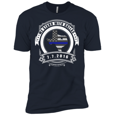 We stand with Dallas 7/7/2016-T-Shirt & Hoodie-Premium T-Shirt-Midnight Navy