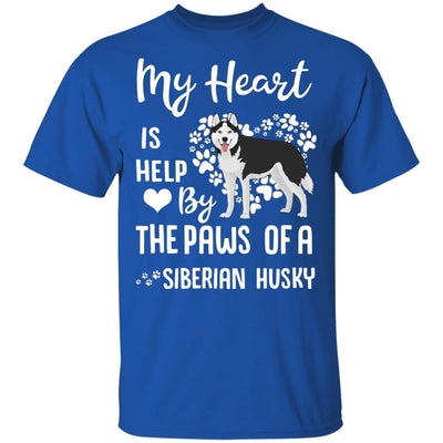 My Heart Is Held By The Paws Of A Siberian Husky Lover-T-Shirt & Hoodie-Classic T-Shirt-Royal