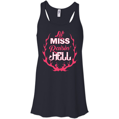 Lil' Miss Raisin Hell-T-Shirt & Hoodie-Women's Flowy Racerback Tank-Midnight