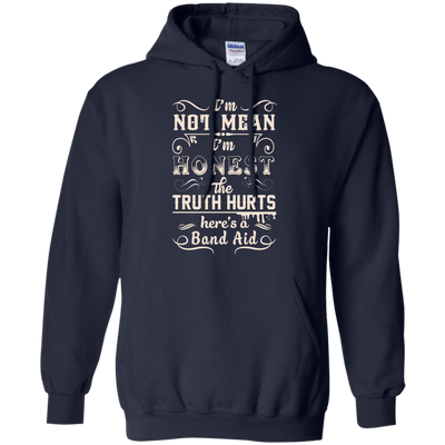 I'm Not MEAN I'm HONEST The Truth Hurts-T-Shirt & Hoodie-Pullover Hoodie-Navy