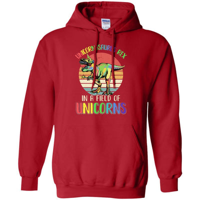 Be A Unicornasaurus Rex In A Field Of Unicorns-T-Shirt & Hoodie-Pullover Hoodie-Red