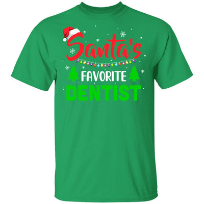 Santa's Favorite Dentist Funny Christmas Xmas Gifts-T-Shirt & Sweatshirt-Classic T-Shirt-Irish Green