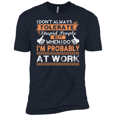 Stupid People At Work-T-Shirt & Hoodie-Premium T-Shirt-Midnight Navy