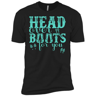 Head Over Boots For You-T-Shirt & Hoodie-Premium T-Shirt-Black