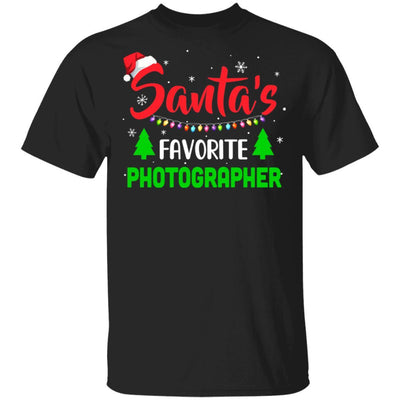 Santa's Favorite Photographer Funny Christmas Xmas Gifts-T-Shirt & Sweatshirt-Classic T-Shirt-Black