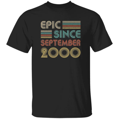 Epic Since September 2000 Vintage 21th Birthday Gifts-T-Shirt & Hoodie-Classic T-Shirt-Black