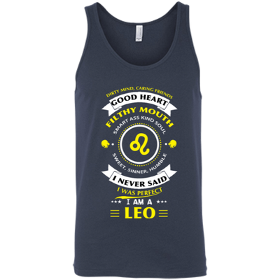I never said I was perfect I am a LEO-T-Shirt & Hoodie-Unisex Tank-Navy