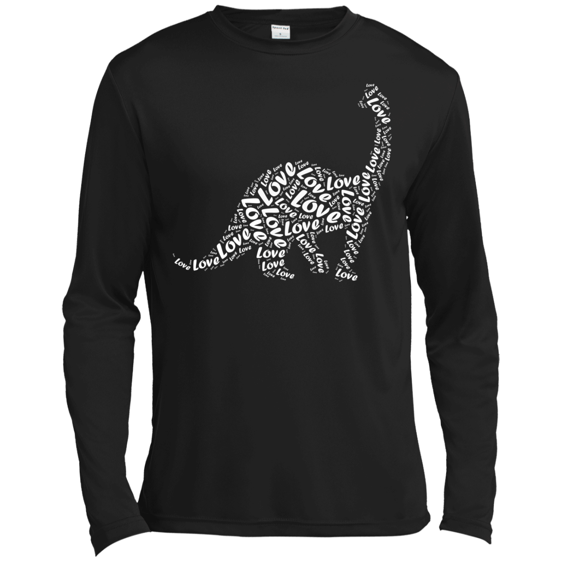 I Love Dinosaur-T-Shirt & Hoodie-Long Sleeve T-Shirt-Black