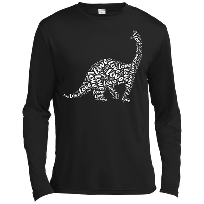 I Love Dinosaur-T-Shirt & Hoodie-Long Sleeve T-Shirt-Black