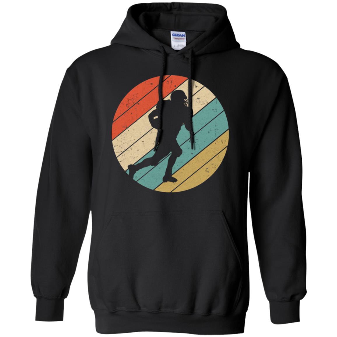 Retro Vintage Football Gifts-T-Shirt & Tank Top-Pullover Hoodie-Black