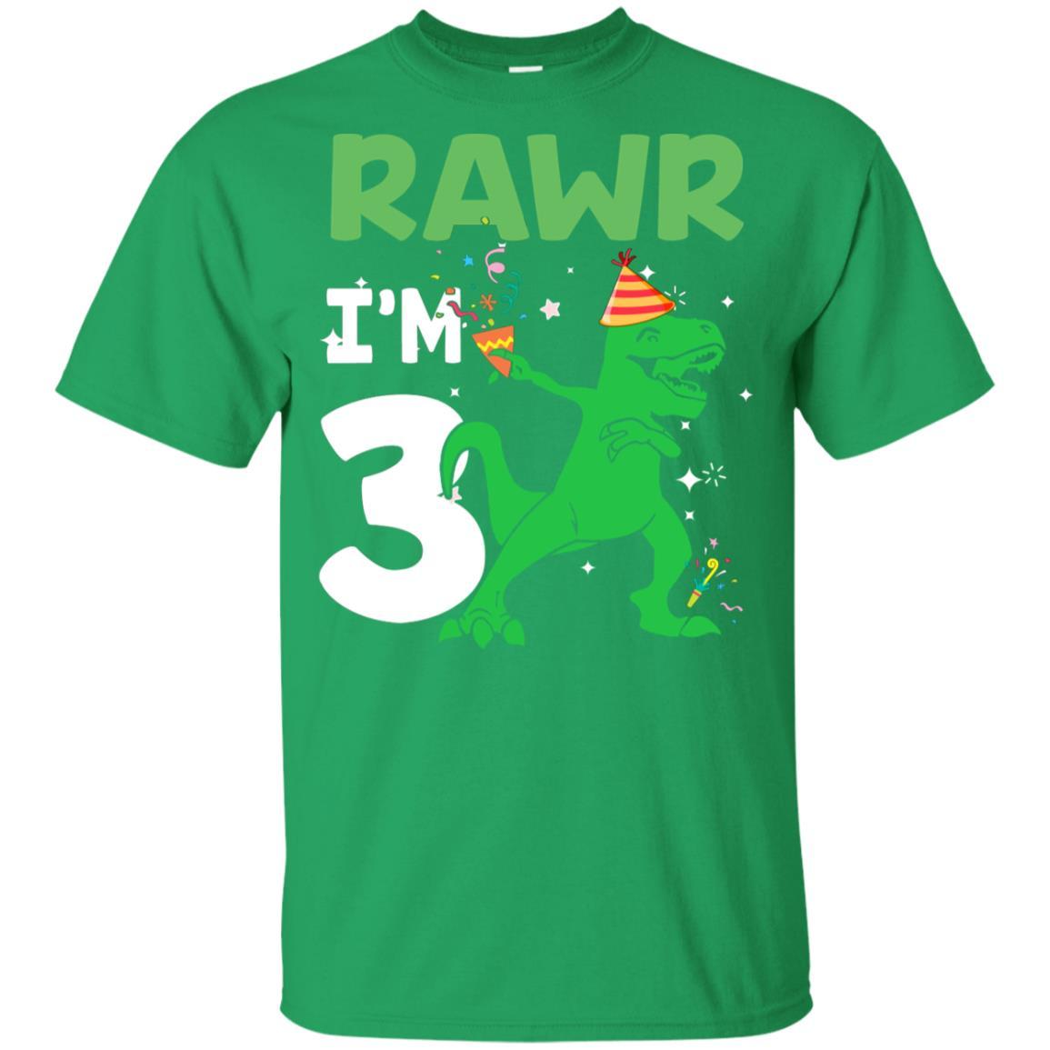 Rawr I'm 5 Birthday Gifts 2016 Dinosaur For Boys Youth-Youth Shirt-Youth T-Shirt-Irish Green