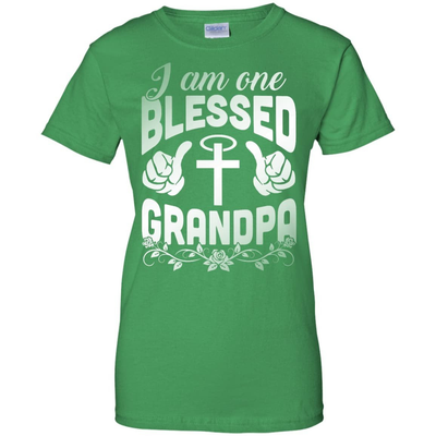I Am One Blessed Grandpa-T-Shirt & Hoodie-Women's T-Shirt-Irish Green
