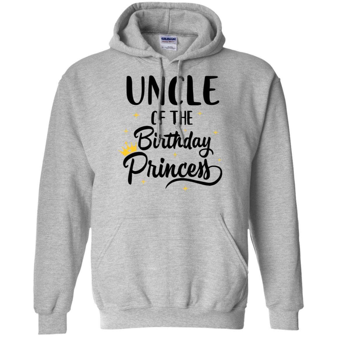 Uncle Of The Birthday Princess Matching Family Party-T-Shirt & Hoodie-Pullover Hoodie-Sport Grey
