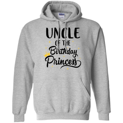Uncle Of The Birthday Princess Matching Family Party-T-Shirt & Hoodie-Pullover Hoodie-Sport Grey