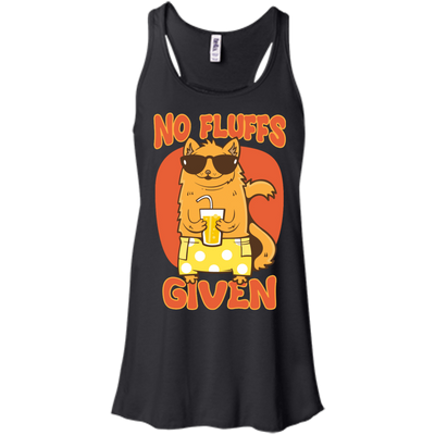 No Fluffs Given-T-Shirt & Hoodie-Women's Flowy Racerback Tank-Black